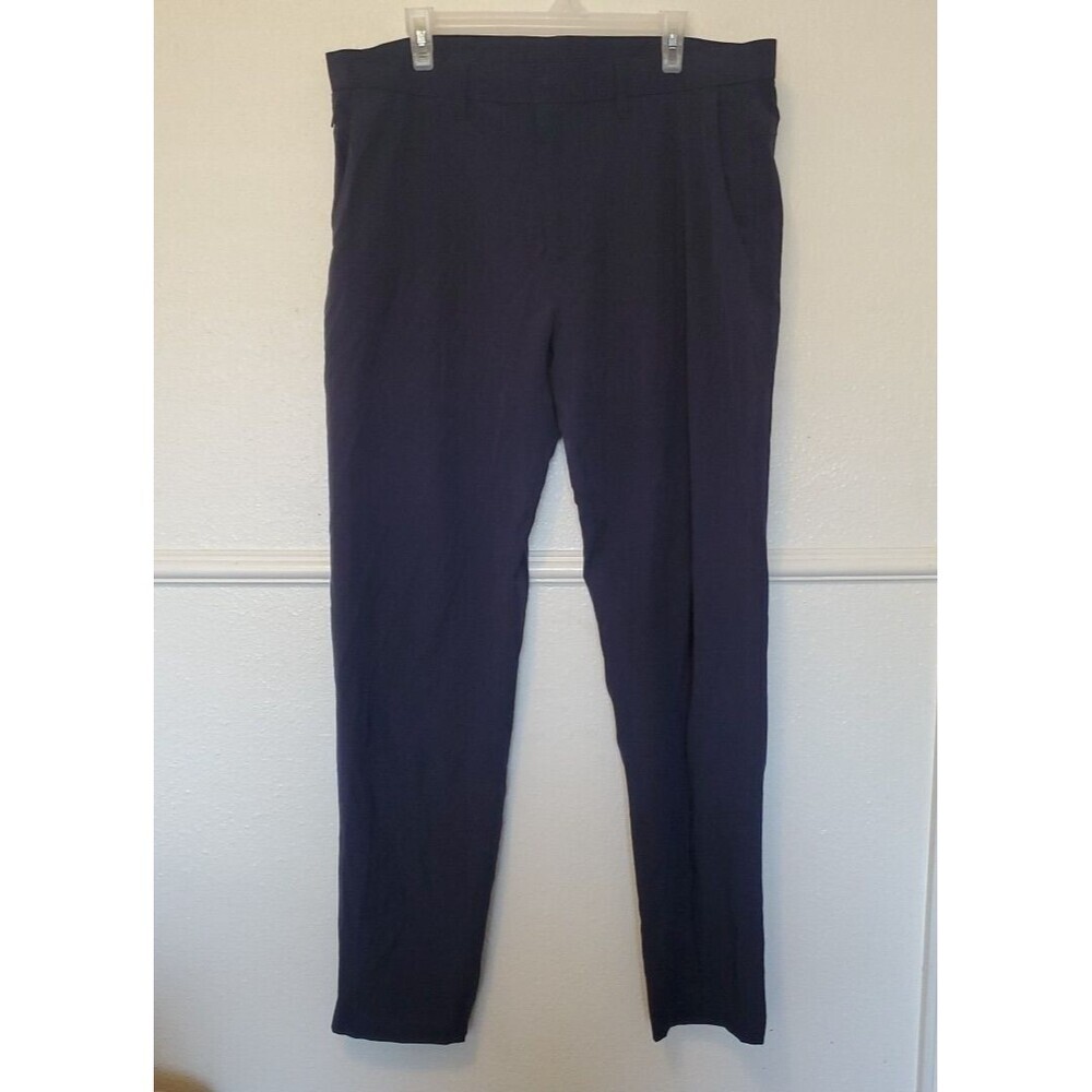 Fabletics The Only Pant Mens Size 40X33 Navy Blue Zipped Pockets